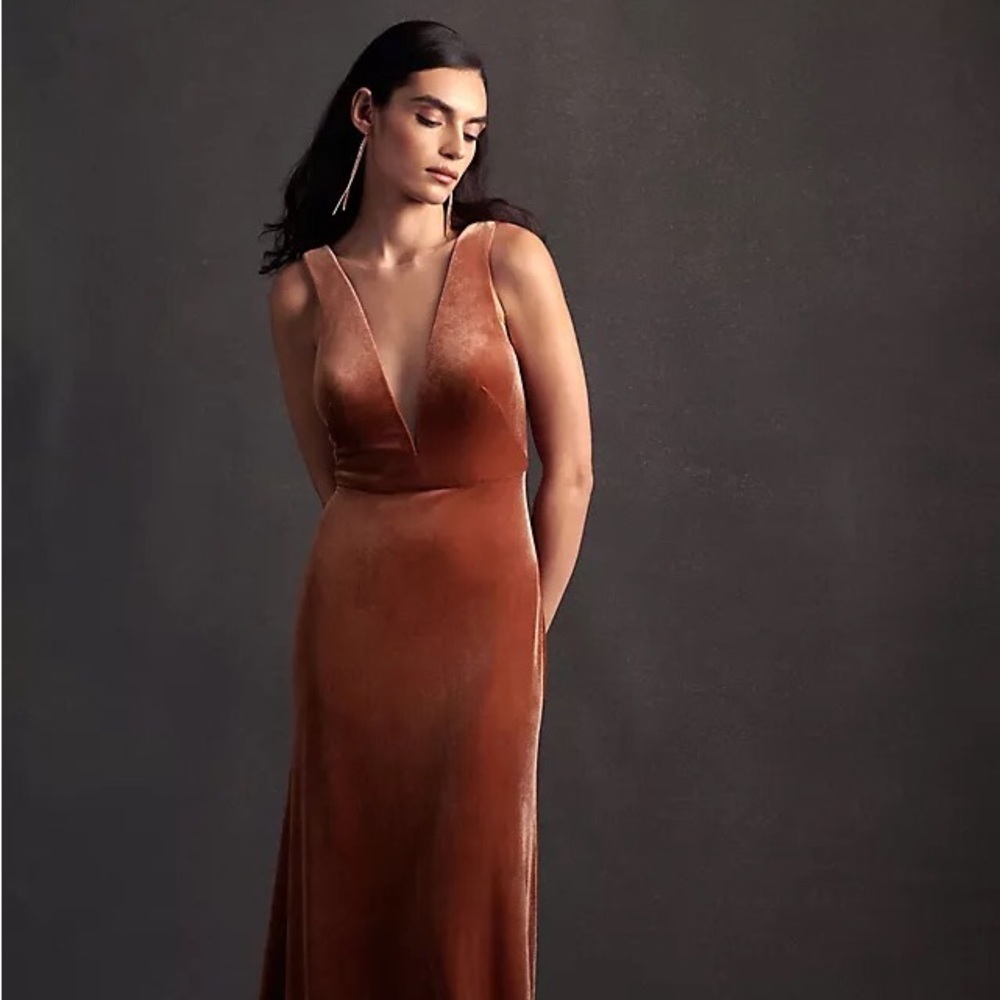 Jenny Yoo Logan Bridesmaid Dress English Rose Size 2